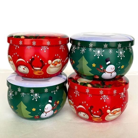 4 CHRISTMAS TINS OR CONTAINERS - Picture 5 of 5